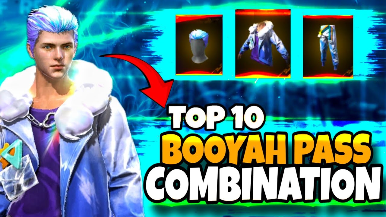 TOP 10 BEST DRESS COMBINATION WITH SOLAR CLOUD BUNDLE!! NEW BOOYAH PASS SEASON 34 COMBINATION!! 