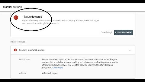 Quick fix manual actions
