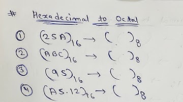Hexadecimal to Octal Conversion || Number System 2023 || Best method for Conversion