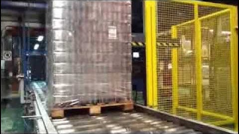 United Barcode Systems   APL 8300 Print and Apply Pallet Labeler   3 Sides