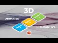 3D ANIMATED interactive Menu in PowerPoint using Morph. A Quick and simple 7 minute guide.