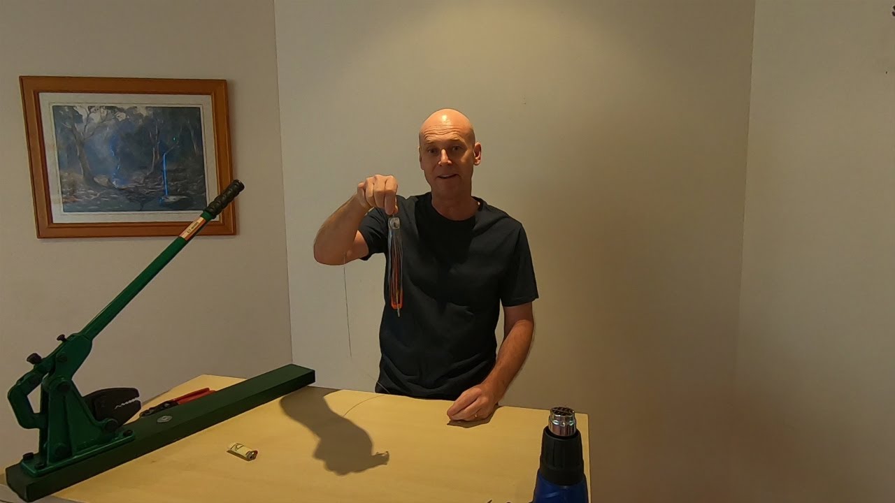 How to rig a skirted trolling lure with a single hook stiff rig