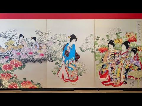 勝川春暁 Katsukawa Shungyō (生没年不詳)《夕涼み二美人図