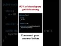 Guess the output | Most asked Java Interview question | Tricky Java Questions #4