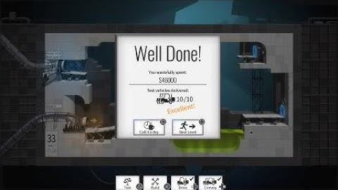 Bridge Constructor Portal Level 33