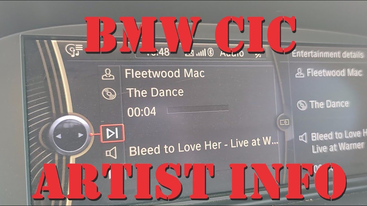 BMW CIC Bluetooth Song Title & Artist Information - YouTube