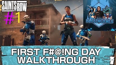 Saints Row Part 1 -1st Day On The Job! Gameplay!!! PS5 2022 (Saints Row Reboot)