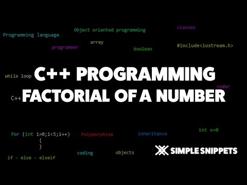 C++ program to Find Factorial of a Number usin Loop | C++ programming tutorials for beginners
