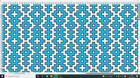 Hitomezashi Stitch Generator | Excel