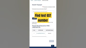 Find lost gst number | how to find lost gst number | gst number kaise nikale #gst #gstnumber
