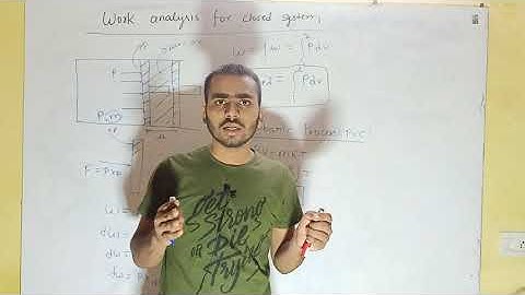 work analysis for closed system reversible process