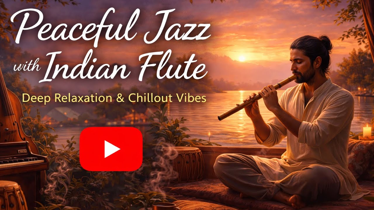 Peaceful Jazz with Indian Flute | Deep Relaxation & Chillout Vibes