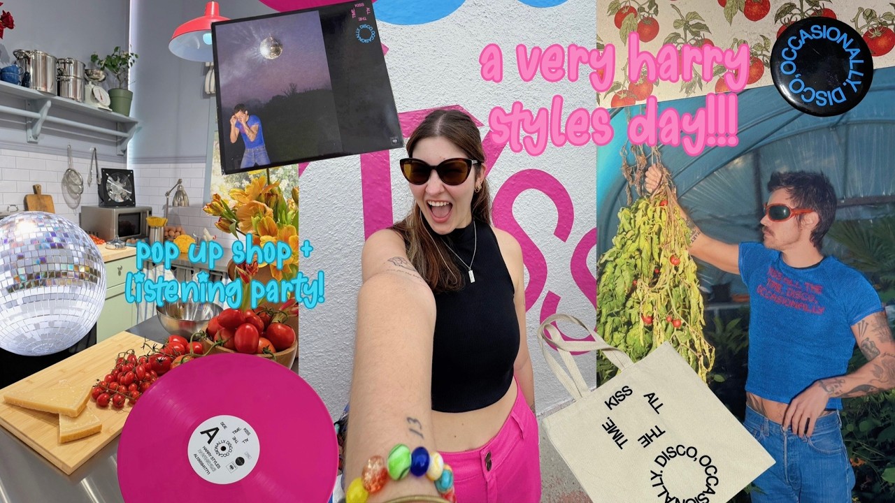 a very harry styles day! | visiting the houston pop-up store & listening party!