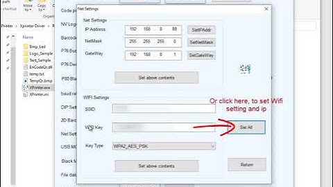 Xprinter - LAN or Wifi configuration
