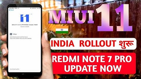MIUI 11.0.5.0 INDIA STABLE UPDATE ROLLOUT START | MIUI 11.0.5.0 STABLE UPDATE NOW REDMI NOTE 7 PRO