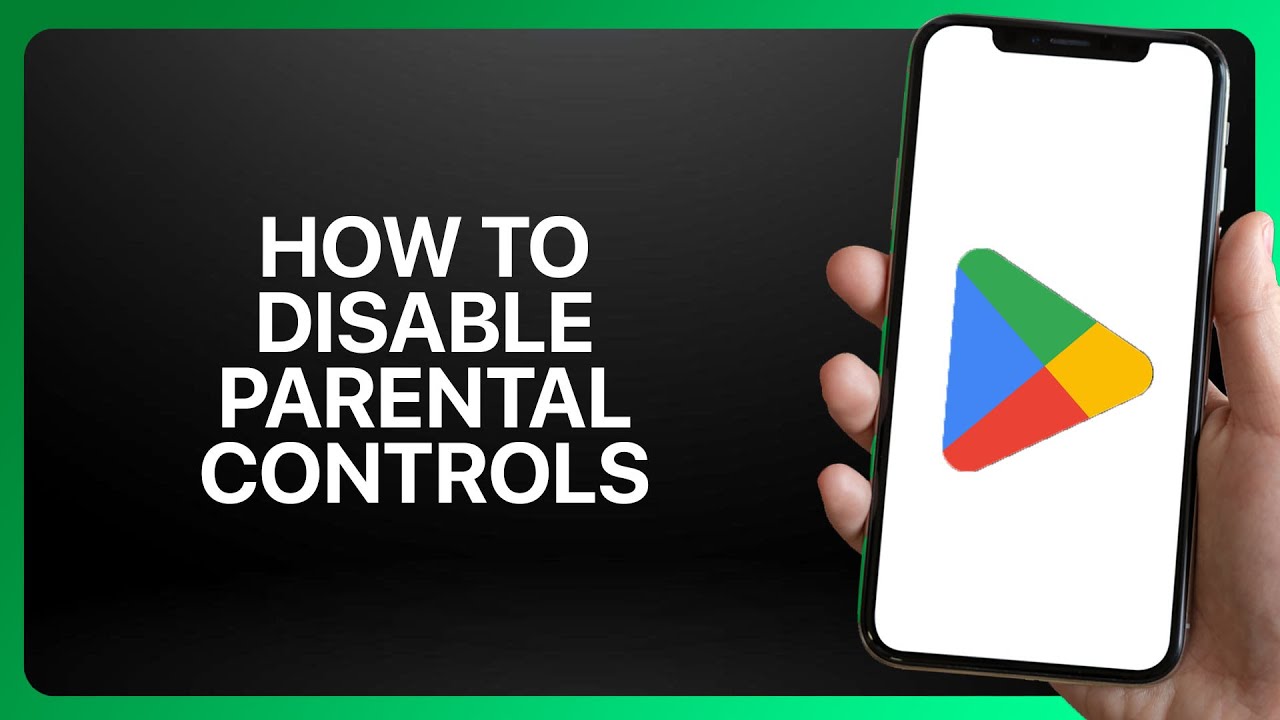 How To Disable Parental Controls In Google Play Store App ! Tutorial ...