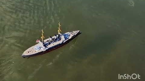 Hobby boss 1/200 IJN pre dreadnought Mikasa rc converted. 