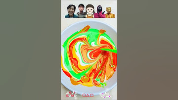 Guess the mixed color of squid game2. #satisfying #colormixing #squidgame #sonic #sprunki