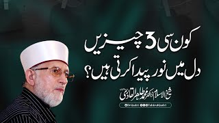 Kon se 3 Chezen Dill me Noor Paida Karti hen? | Shaykh-ul-Islam Dr Muhammad Tahir-ul-Qadri #islam