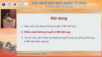 Hội nghị đột quỵ quốc tế 2022 - Phiên Tối ưu hóa dự phòng đột quỵ não