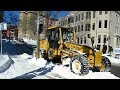 BEAUTIFUL SNOW PLOWING JOB IN DOWNTOWN MONTREAL FEBRUARY 8 2020