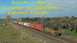 KiwiRail MP6, Tauranga to Southdown Express Freight.