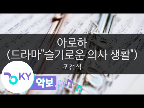 [악보영상] 아로하(드라마 '슬기로운 의사 생활') - 조정석(Aloha - CHO JUNG SEOK) (KY.27615) / KY Karaoke
