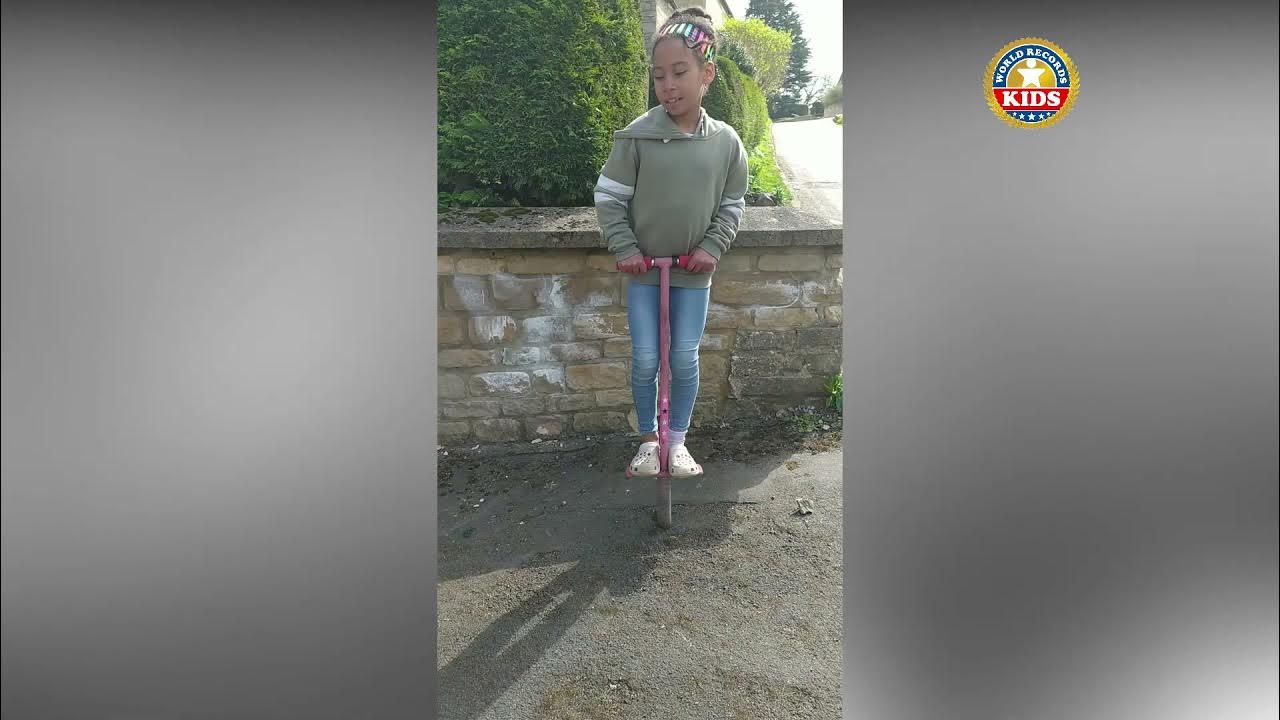 Kids World Record Most Pogo Stick Jumps in 1 Minute YouTube
