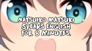 Natsuiro Matsuri speaks English for 8 minutes