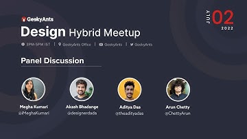Panel Discussion | Design Hybrid Meetup | GeekyAnts