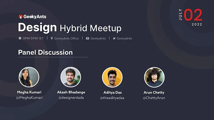 Panel Discussion | Design Hybrid Meetup | GeekyAnts