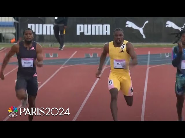 Noah Lyles wins 100m at Bermuda Grand Prix, 