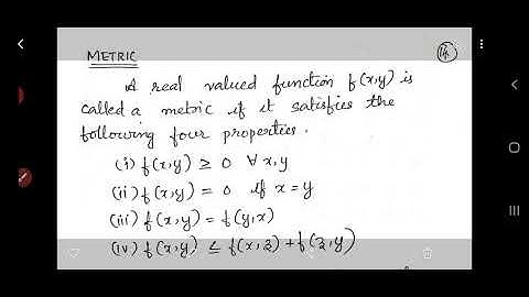 LECTURE 27||(MAT 206 GRAPH THEORY)METRIC/Module 3/Graph Theory and Combinatorics