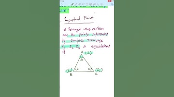 if A(z1),B(Z2)&,C(Z3) are vertices of equilateral triangle if ….