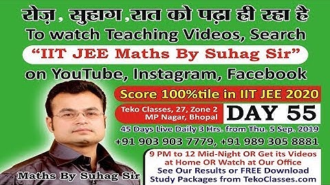 Day 55 Lec 1 Straight_Lines 2D Two Dimensional Coordinate Geometry Crash Course JEE Main Advanced