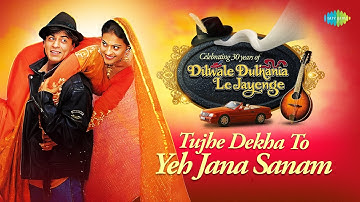 Tujhe Dekha To - Lyrical | Kumar Sanu | Lata Mangeshkar | SRK | Kajol | Dilwale Dulhania Le Jayenge