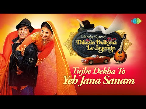 Tujhe Dekha To Lyrical Kumar Sanu Lata Mangeshkar SRK Kajol Dilwale Dulhania Le Jayenge
