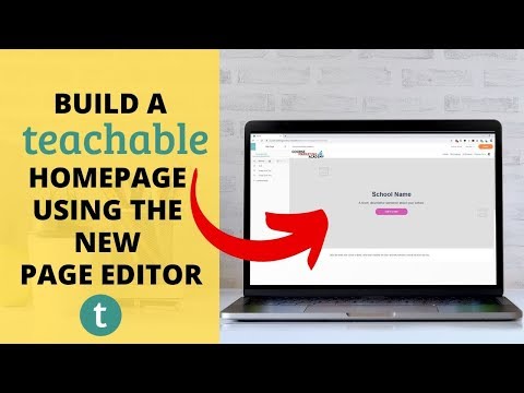 Create a Teachable School Homepage, Step by Step Tutorial