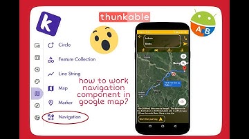 How to use Navigation component in google map | goole map part4 in kodular or mit app inventor.