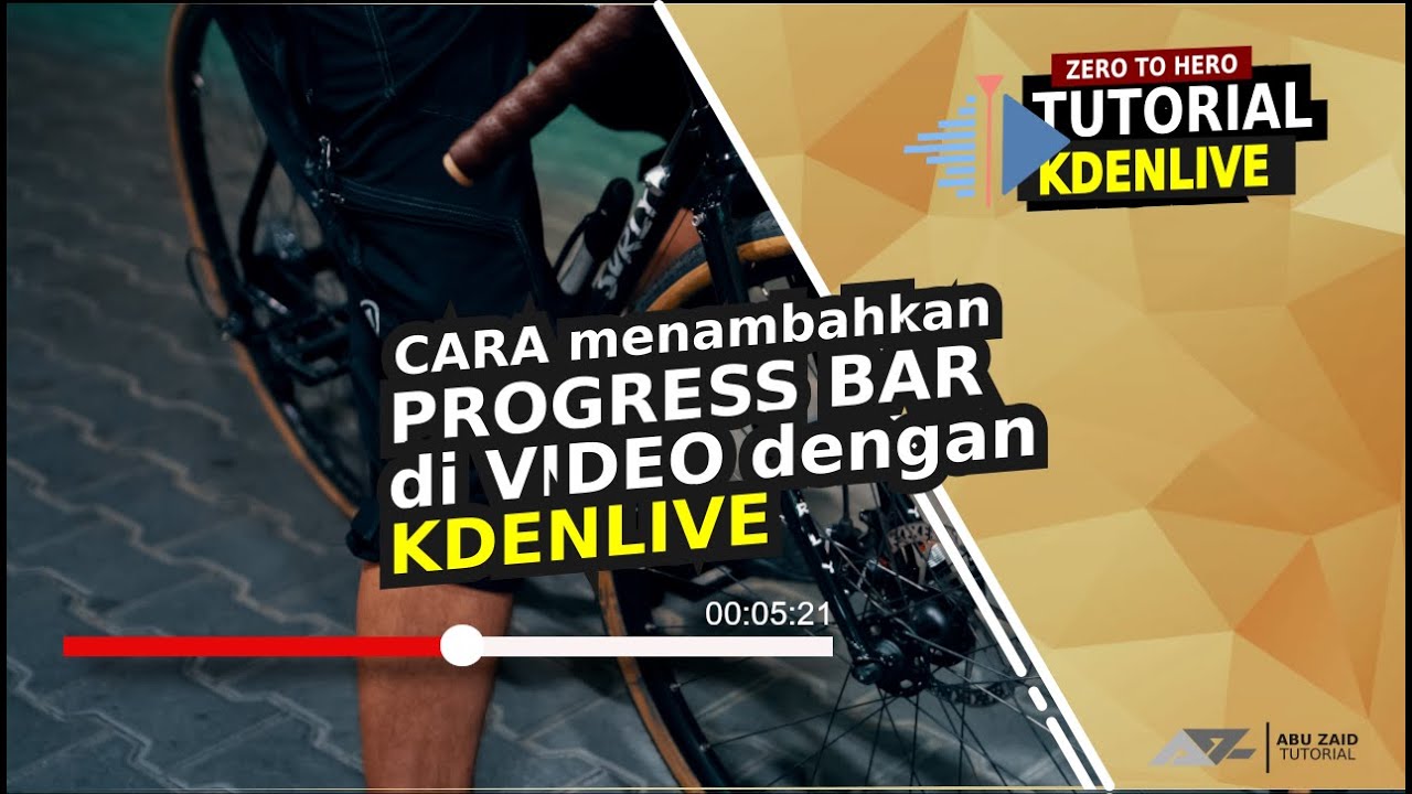 Kdenlive Cara Menambahkan Progress Bar Di Video Kdenlive How To 