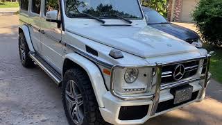 G Wagon G63 Stock Wheels, Stock Suspension, 31Mm Spacers, 28555R20 Ridge Grapplers