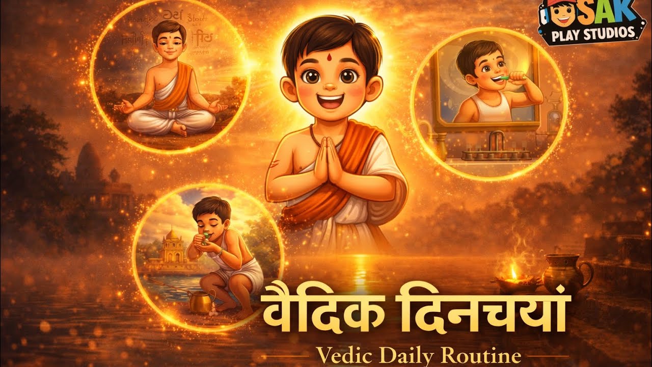 🌅 Vedic Dincharya | वैदिक दिनचर्या🕉️ Ancient Daily Routine for a Healthy Life🎥 SAK Play Studios