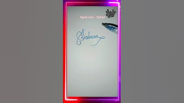 stylish name | Salman | sk cursive art | how to make a stylish name | stylish signature