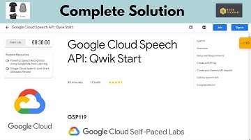 Google Cloud Speech API: Qwik Start | 30 days of Google Cloud