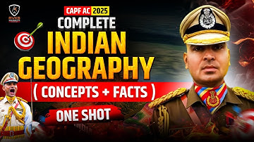 Indian Geography for UPSC CAPF AC EXAM | Geography Ncert Classes for upsc exam | Capf ac  2025 #capf