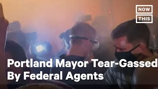 Portland Mayor Ted Wheeler Tear-Gassed by Federal Agents | NowThis