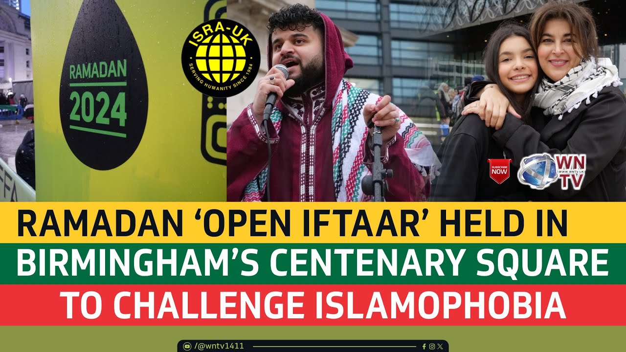 Ramadan ‘Open Iftar’ held in Birmingham’s Centenary Square to challenge Islamophobia