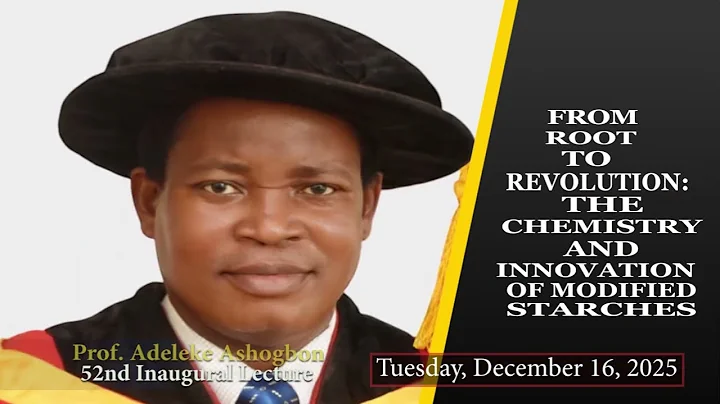 AAUA 52nd Inaugural  Lecture by Professor Adeleke Omodunbi Ashogbon