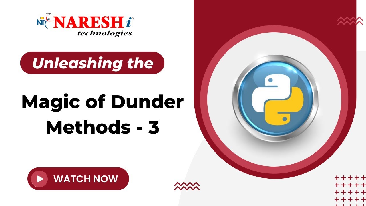 Unleashing the Magic of Dunder Methods - 3 | Mr. Satish Gupta ...