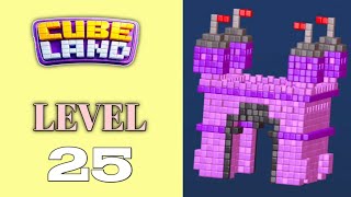 Cube Land Puzzle Level 25 Walkthrough Solution